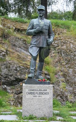 Carl Gustav Fleischer statue - Harstad
